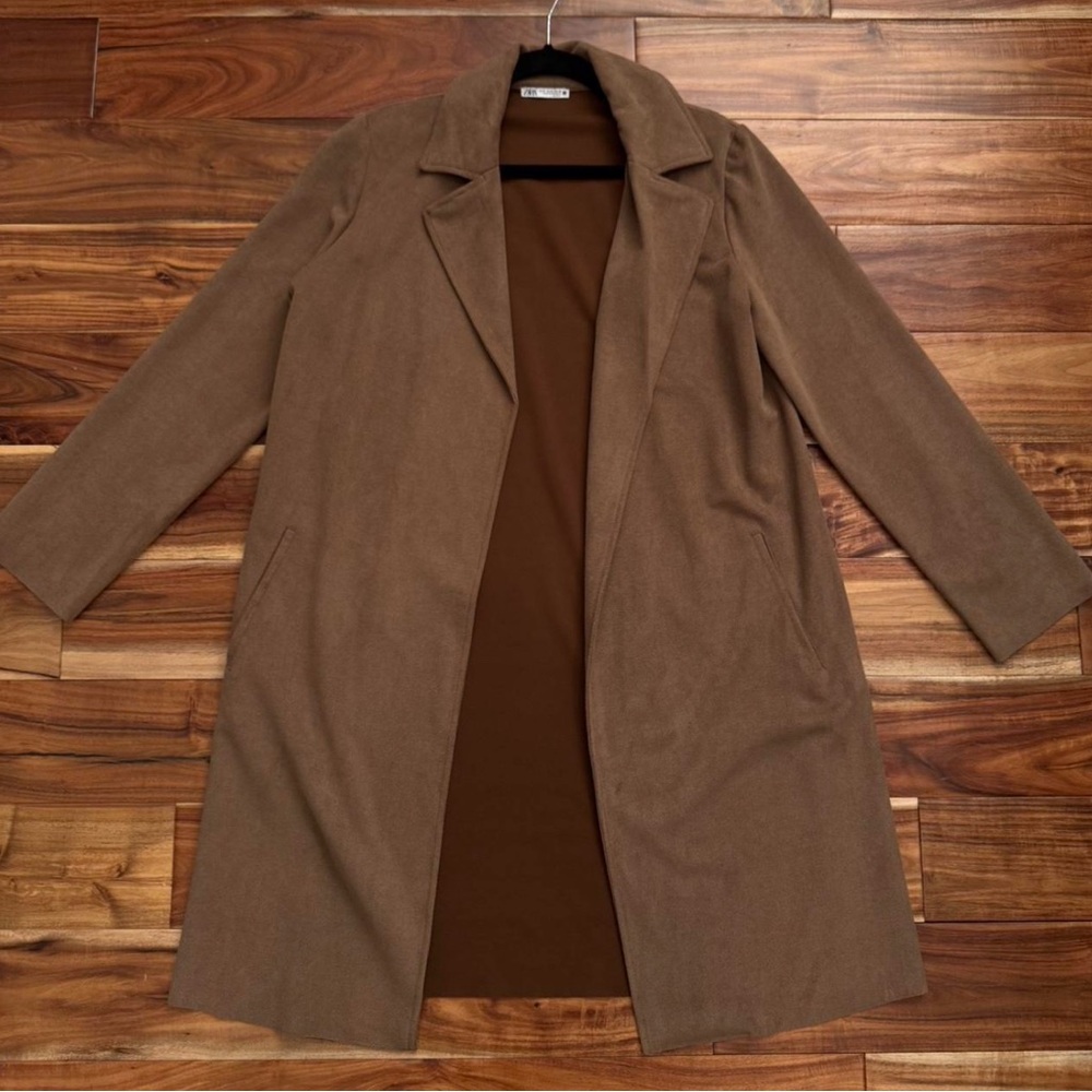 Women's Zara Brown Long Coat